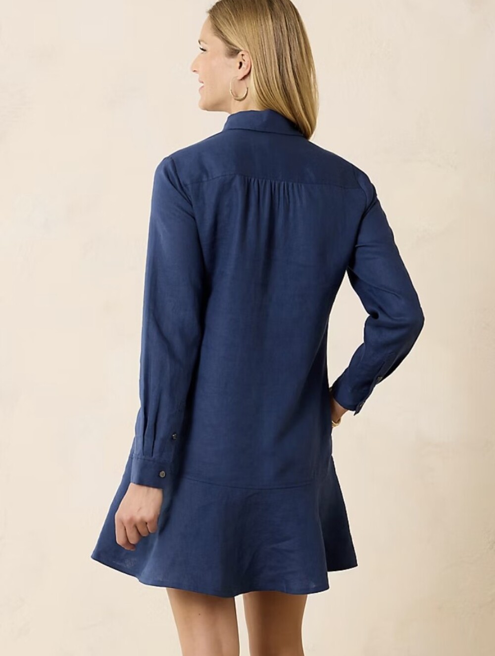 Tommy Bahama Coastalina Flounce Linen Shirt Dress